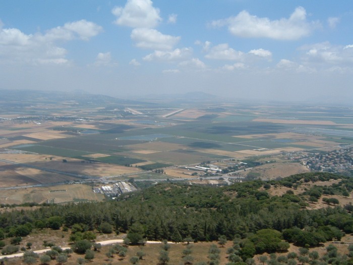 Mt. Carmel looking down  into the Yizrael,Jezreel valley (Armageddon)2